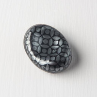 eWholesale Chopstick Rest Pebble Cloisonné Black Glaze