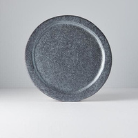 eWholesale Organic Plate 25.5cm Craft Black Glaze