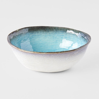 eWholesale Oval Bowl 17cm Sky Blue Glaze