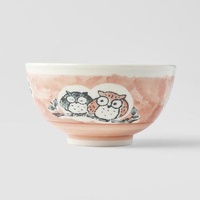eWholesale Kids Bowl 16cm Owl Peach Design