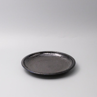 eWholesale Plate Thick Edge 25cm Midnight Pearl Glaze