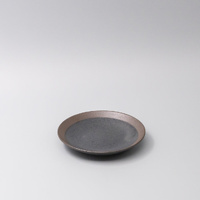 eWholesale Saucer 15cm Bisque Edge Black Ceramic