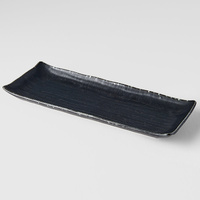 eWholesale Ibushi Black Glaze Rectangular Plate 26.5cm