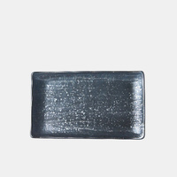 eWholesale Ibushi Black Glaze Rectangular Plate 22cm