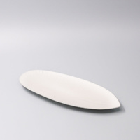eWholesale Oval Plate 31.5cm Snow Leaf Glaze Ceramic