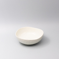 Bowl Organic Shape 20cm Kanso Soft White Glaze
