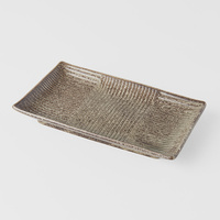 eWholesale Sushi Plate 21cm Light Brown Glaze