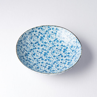 eWholesale Pasta Bowl 21cm Blue Daisy Glaze
