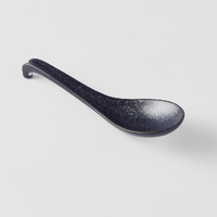 eWholesale Ramen Spoon 17.5cm Kanso Matt Black Glaze