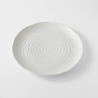 eWholesale Spiral Glaze Dinner Plate 29.5cm White