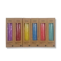 bulk 96 Spiral Dinner Candle 25cm