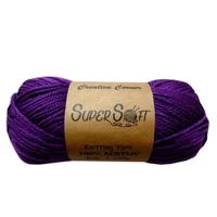 Bulk 12 Super Soft Knitting Yarn - Plum