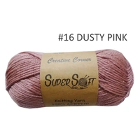 Bulk 12 #16 Dusty Pink Super Soft Knitting Yarn 100% Acrylic