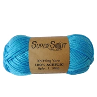 Bulk 12 Super Soft Knitting Yarn - Aqua