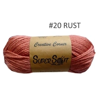 bulk 12 Rust Super Soft Knitting Yarn