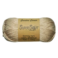 Bulk 12 #21 Fawn Super Soft Knitting Yarn 100% Acrylic