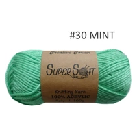 Bulk 12 #30 Mint Super Soft Knitting Yarn 100% Acrylic