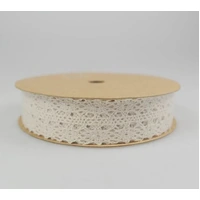bulk 48 3m Cotton Lace Ribbon 28mm w/ Display Box