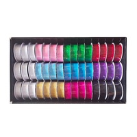 eWholesale Bulk 45 Roll Sheer Ribbon 25mm 4m