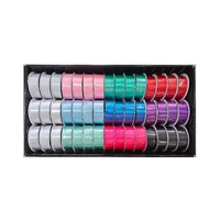 bulk 45 Roll Satin Ribbon 4mtr 25mm Displayed Box