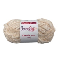 eWholesale Beige Super Soft Chenille Yarn 100G Bulk Pack 12