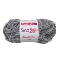 eWholesale Light Grey Super Soft Chenille Yarn 100G Bulk 12