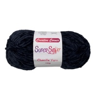 eWholesale Bulk 12 Black Chenille Yarn 100G Super Soft