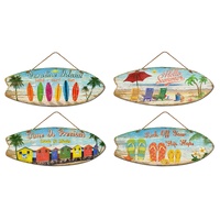 bulk 8 Beachtime Wall Hanging Deco Assort 78cm