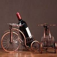 eWholesale Metal Retro Bicycle Wine Rack 34cm
