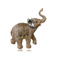 eWholesale Polyresin Mehndi Design Elephant Ornament 31x33cm