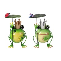 eWholesale Set 2 Metal Frog Decor Assorted 24cm