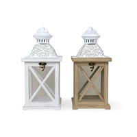 eWholesale 4 Wooden Classic Charm Mini Lanterns 28cm