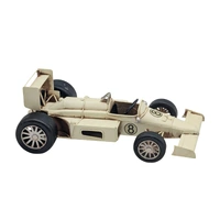 Bulk 4 Metal Vintage Racing Car 25x13.5x8.5cm