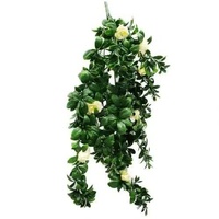 eWholesale Hanging White Rose Stem UV Resistant 85cm