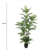 eWholesale Artificial Multi-trunk Fan Palm Potted 180cm