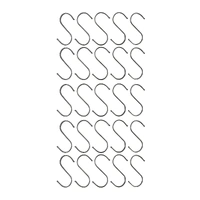 Stainless Steel Hanging S Hooks 12cm X 6cm 25 Pieces