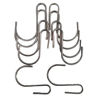 eWholesale Stainless Steel Hanging Hooks 9cm x 7cm 10 Pack