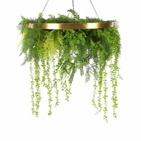 eWholesale Gold Artificial Hanging Green Wall Disc 80cm UV Resistant
