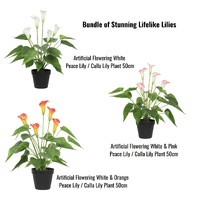 eWholesale Lifelike Lilies Bundle Artificial Flowers