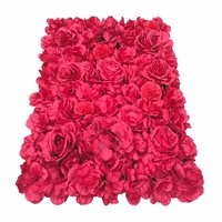 eWholesale Artificial Flower Wall Backdrop Panel Red 40x60cm
