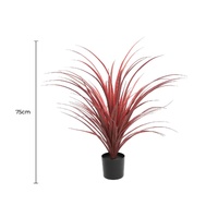 eWholesale Burgundy Artificial Yucca Grass 75cm UV Resistant