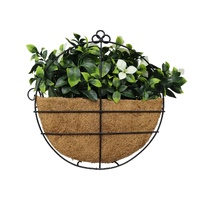 eWholesale Artificial White Jasmine Hanging Basket 20cm x 35cm UV Resistant