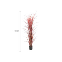 eWholesale Premium Burgundy Artificial Long Grass 180cm UV Resistant