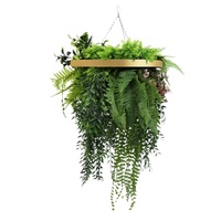 eWholesale Premium Hanging Artificial Plant 40cm Gold Frame UV