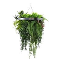 eWholesale Premium Hanging Artificial Plant 40cm Silver Frame UV
