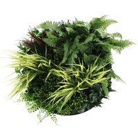 eWholesale Artificial Green Wall Disc Art 50cm Black UV Resistant