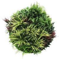 eWholesale Slimline Artificial Green Wall Disc 80cm UV Resistant White