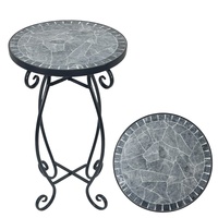 eWholesale Grigio Mosaic Side Table 50cm