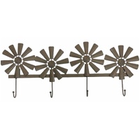 eWholesale Windmill Metal Hook Garden Ornament 26x26cm