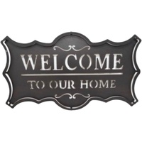 eWholesale Welcome To Our Home Metal Sign 29x50cm